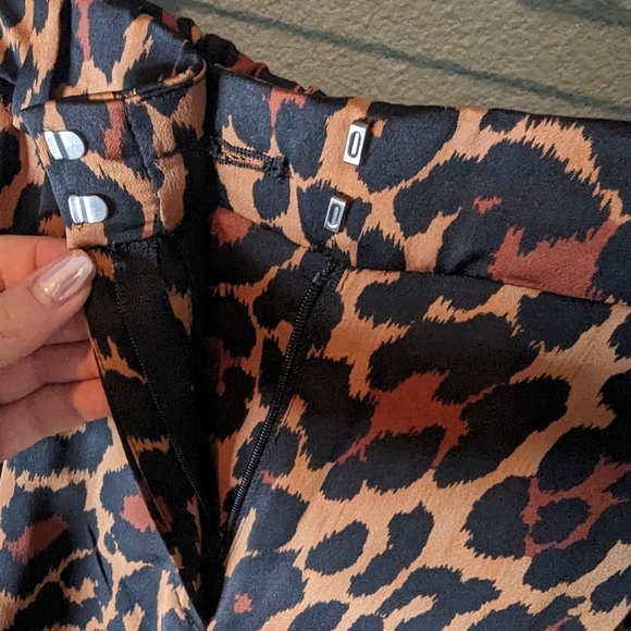 J Crew leopard print trousers size 2 - Picture 5 of 7